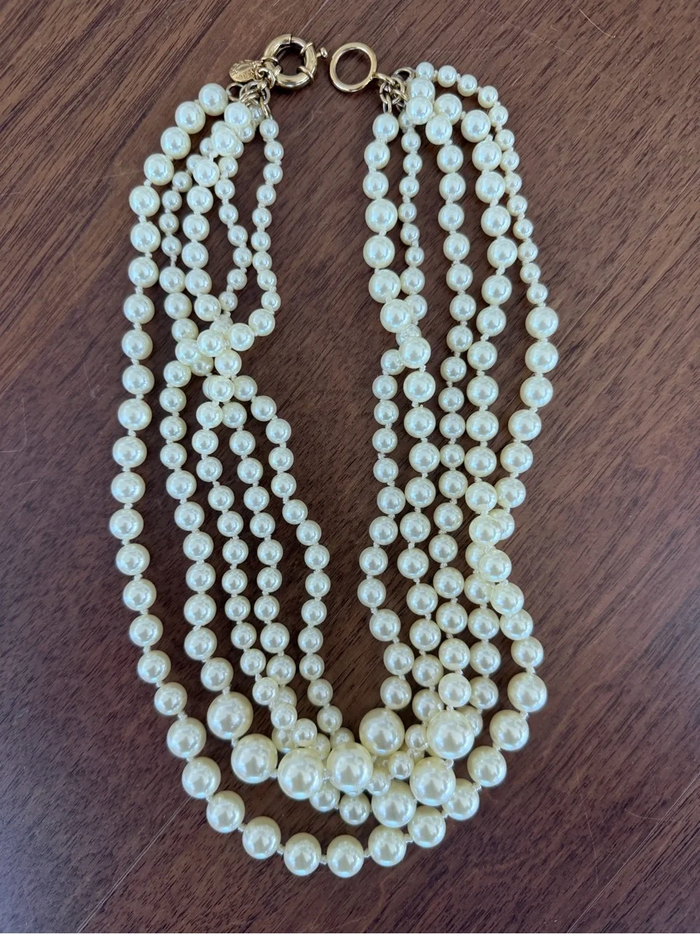 J. Crew Multi-Strand Pearl Necklace